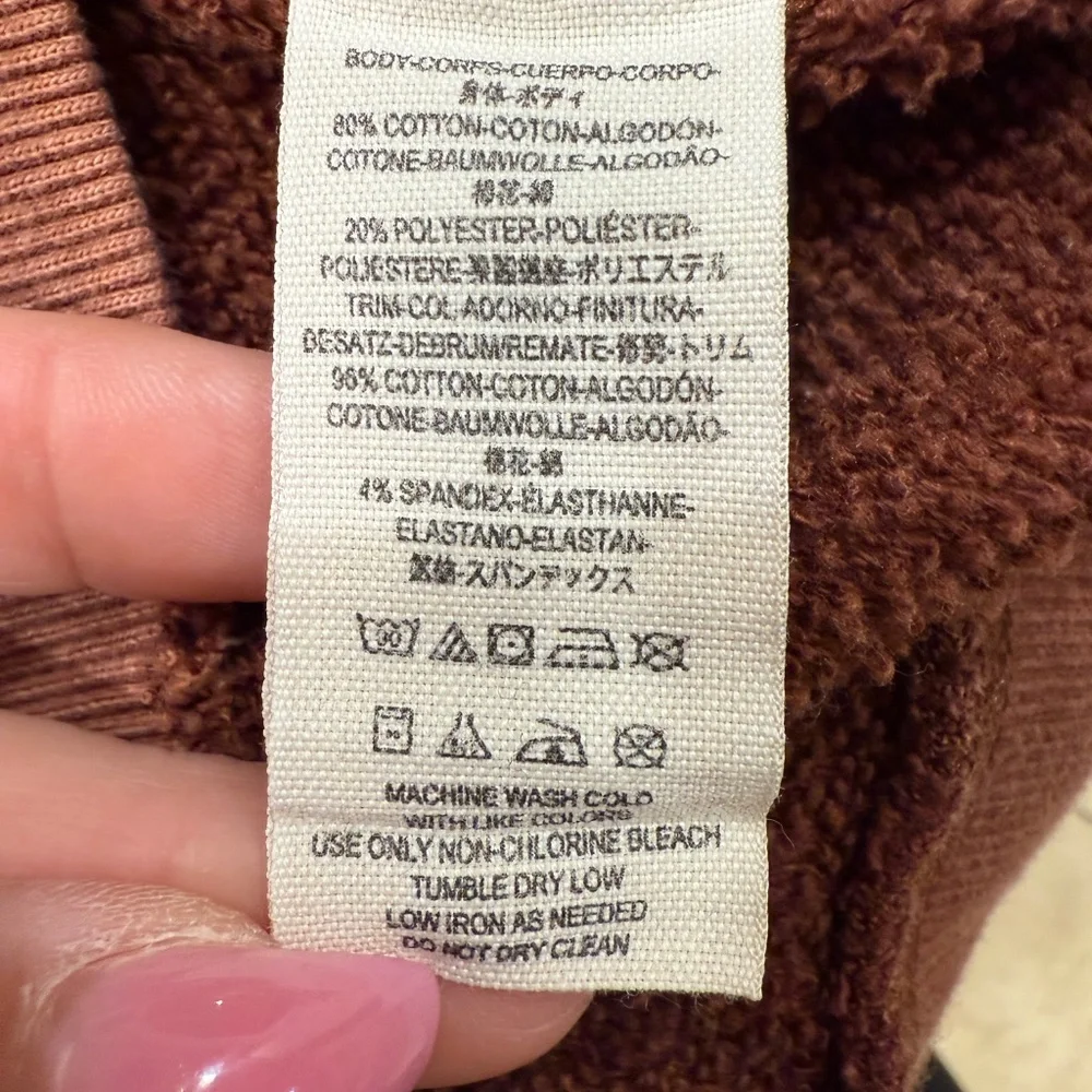 Free People West Track Hoodie Size SM in Brown Small Retail $98 - Picture 6 of 9